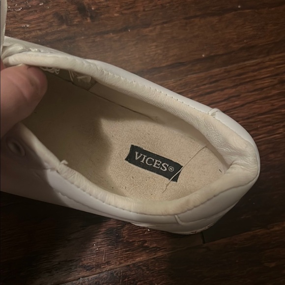 EUC White Floral Sneakers - Picture 6 of 7